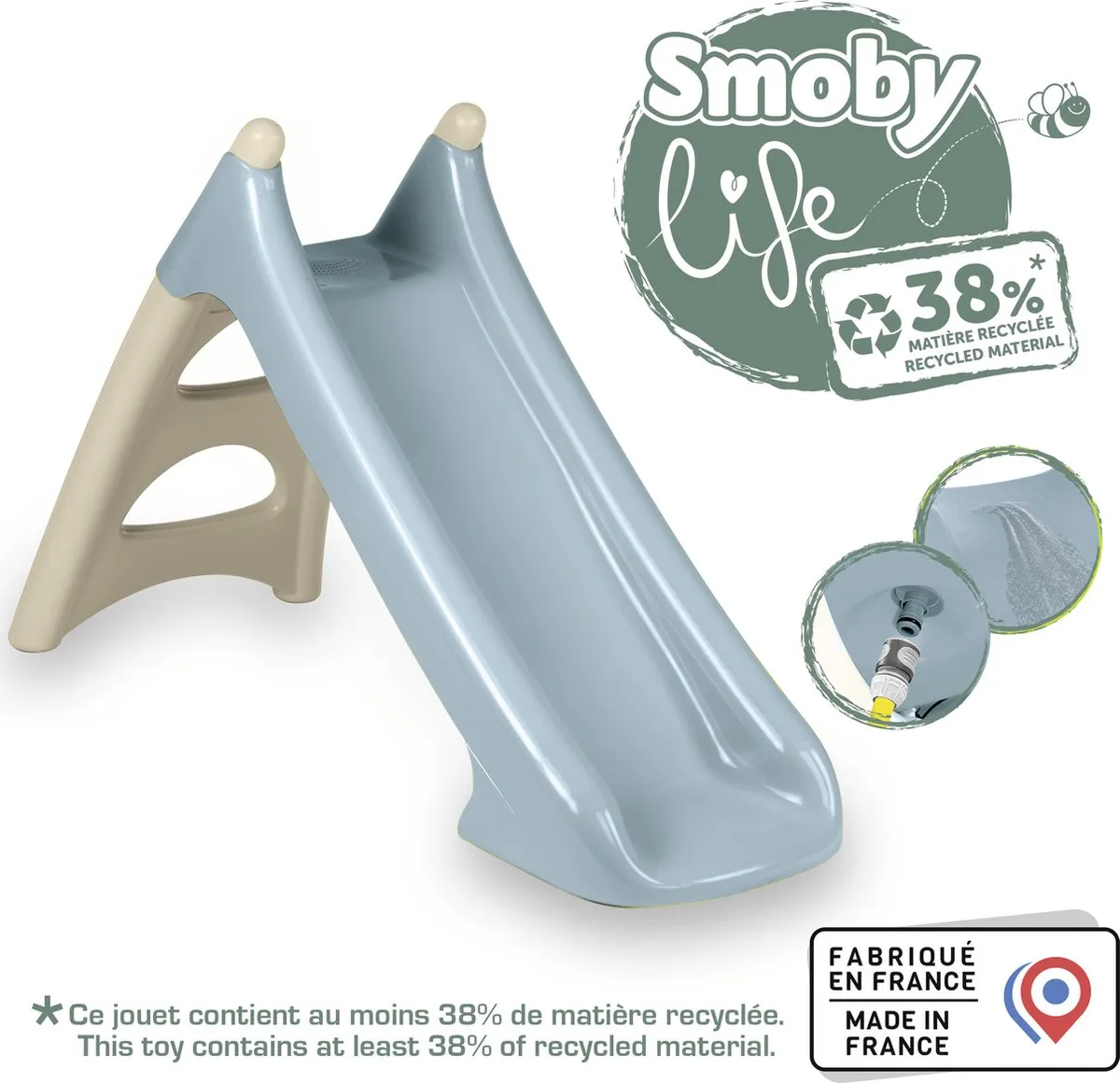 Smoby Life XS Glijbaan Peuter 7600820630 - Blauw/Beige