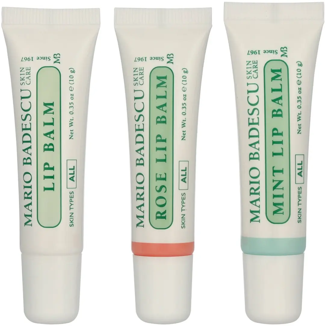 Mario Badescu Lip Balm Trio - 30g (3x10g) - Oorspronkelijke/Rose/Mint