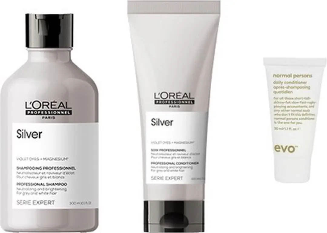 L'Oréal Professionnel Silver Shampoo & Conditioner 3x300ml