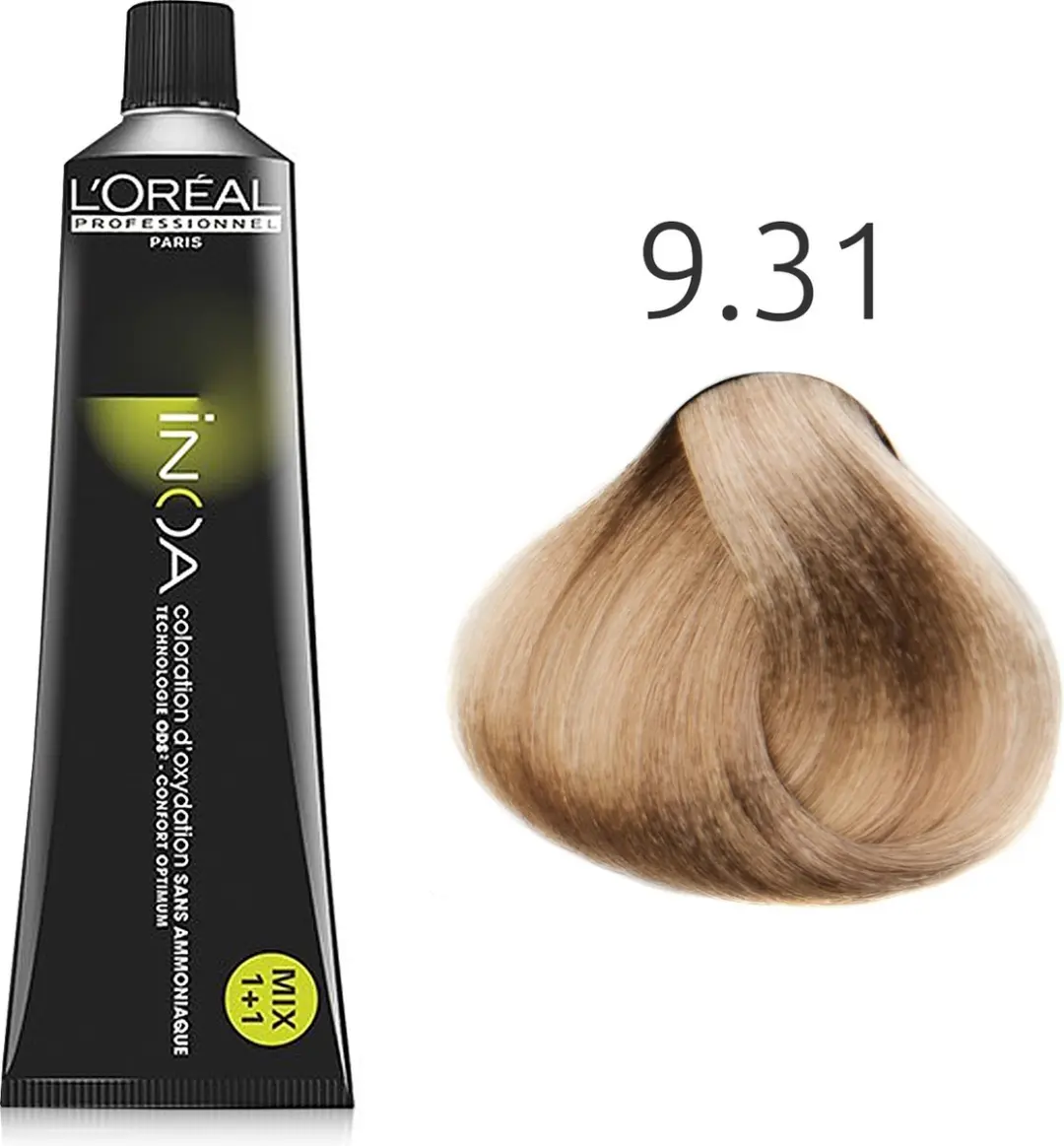 L'Oréal Paris INOA 9.31 Zeer Licht Goud Asblond