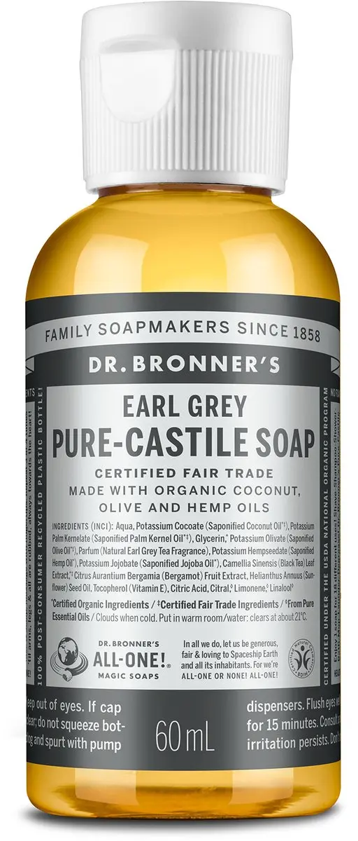 Dr. Bronner's Pure-Castile Earl Grey Zeep 60ml
