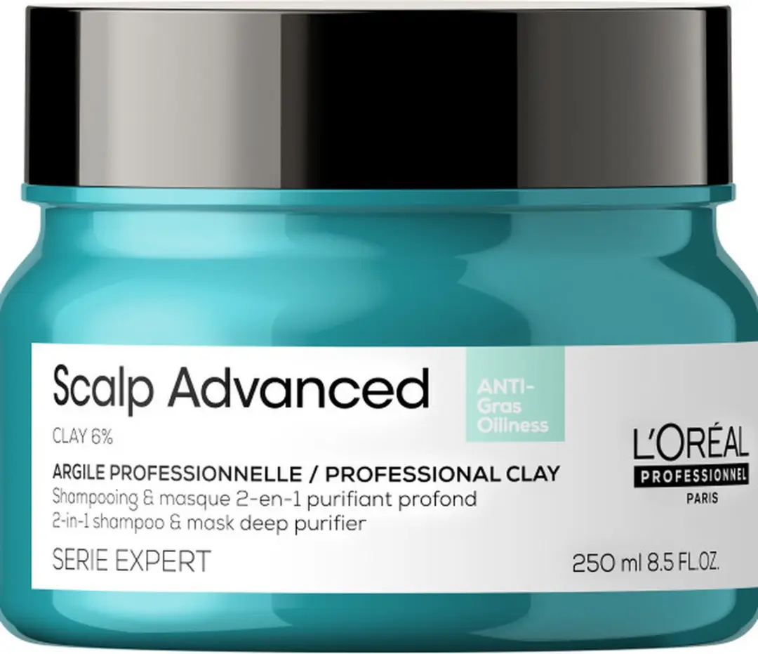 L'Oréal Paris Scalp Advanced Anti-oiliness 2-in-1 Clay Shampoo + Masker 250ml
