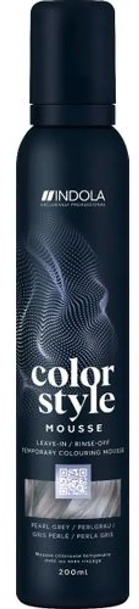Indola Color Style Mousse Pearl Grey - 200ml - afbeelding 6 van 6
