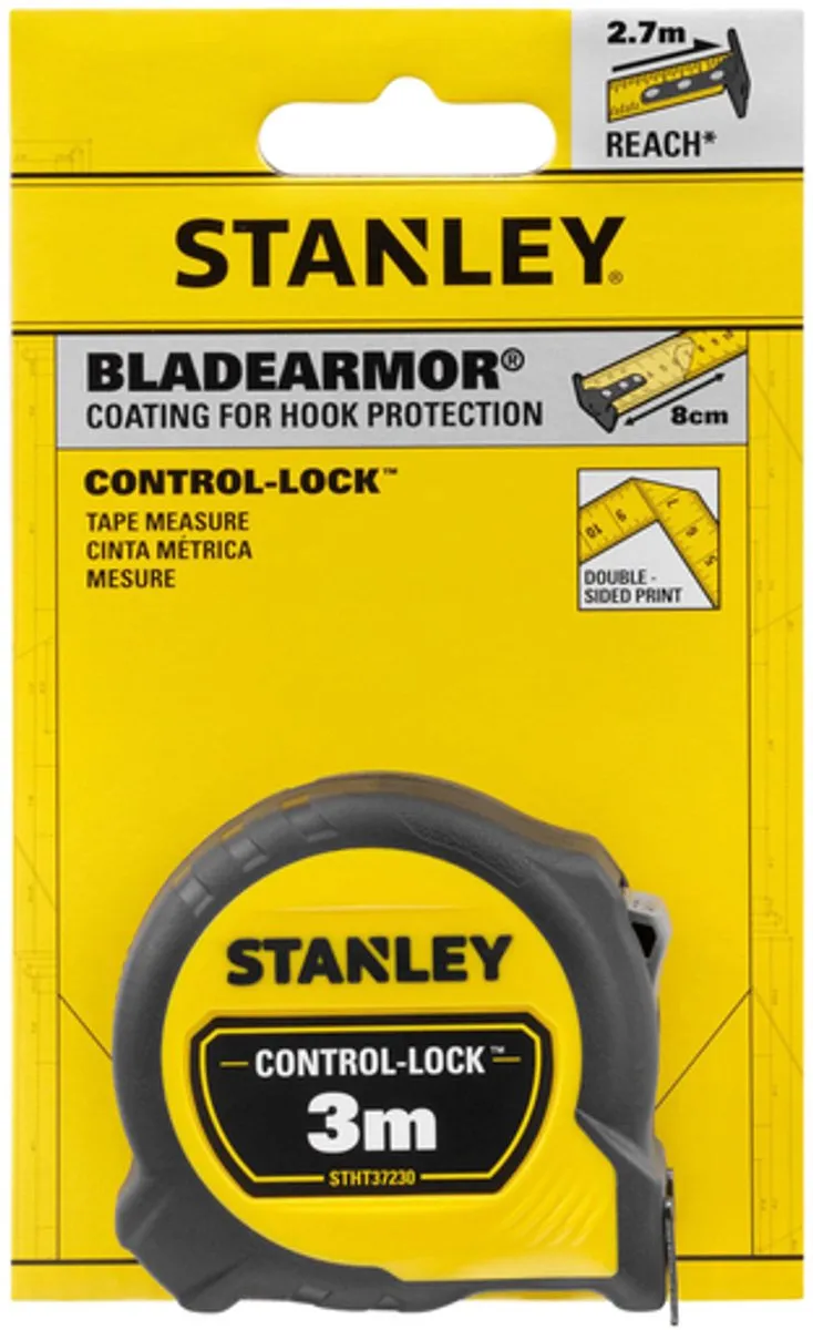 Stanley Taschenrollbandmaß Compact Pro STHT37230 - 3m x 19mm - afbeelding 6 van 6