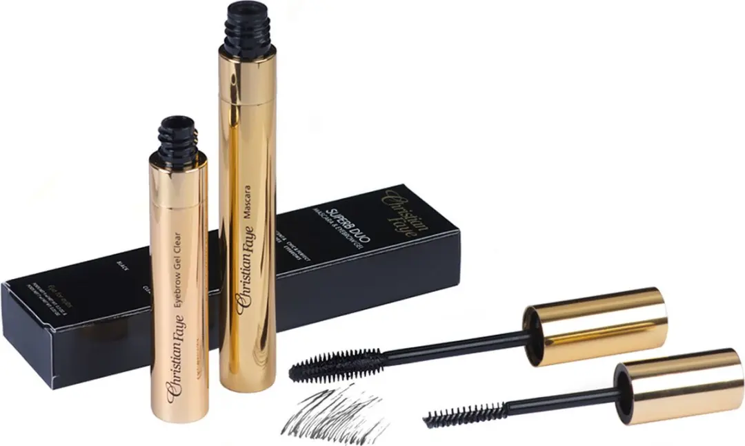 Christian Faye Mascara+Wenkbrauwgel SuperB Clear - 2ml - Zwart