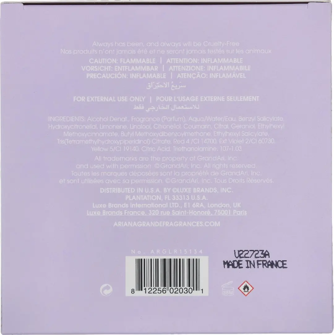 Ariana Grande Ari Damesparfum 100ml - afbeelding 6 van 6