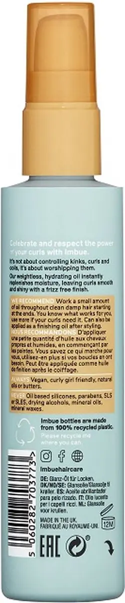 Imbue Curl Worshipping Shine Oil 100ml