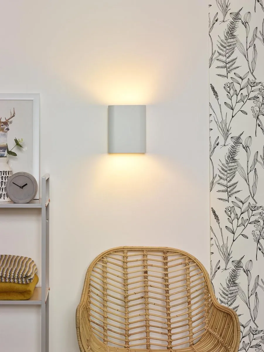 Lucide Ovalis Wandlamp 2xE14 - Wit