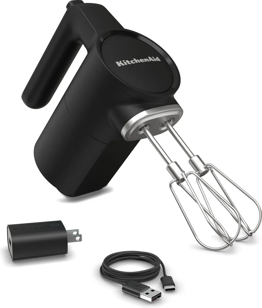 KitchenAid Go Handmixer 5KHMR762BM - 7 Snelheden - Matte Black - afbeelding 6 van 6