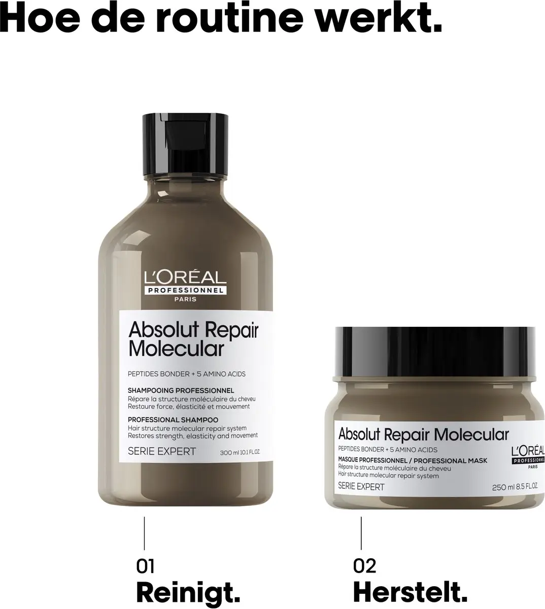 L'Oréal Professionnel Absolut Repair Molecular Bundel - 3 Stuks - afbeelding 6 van 6