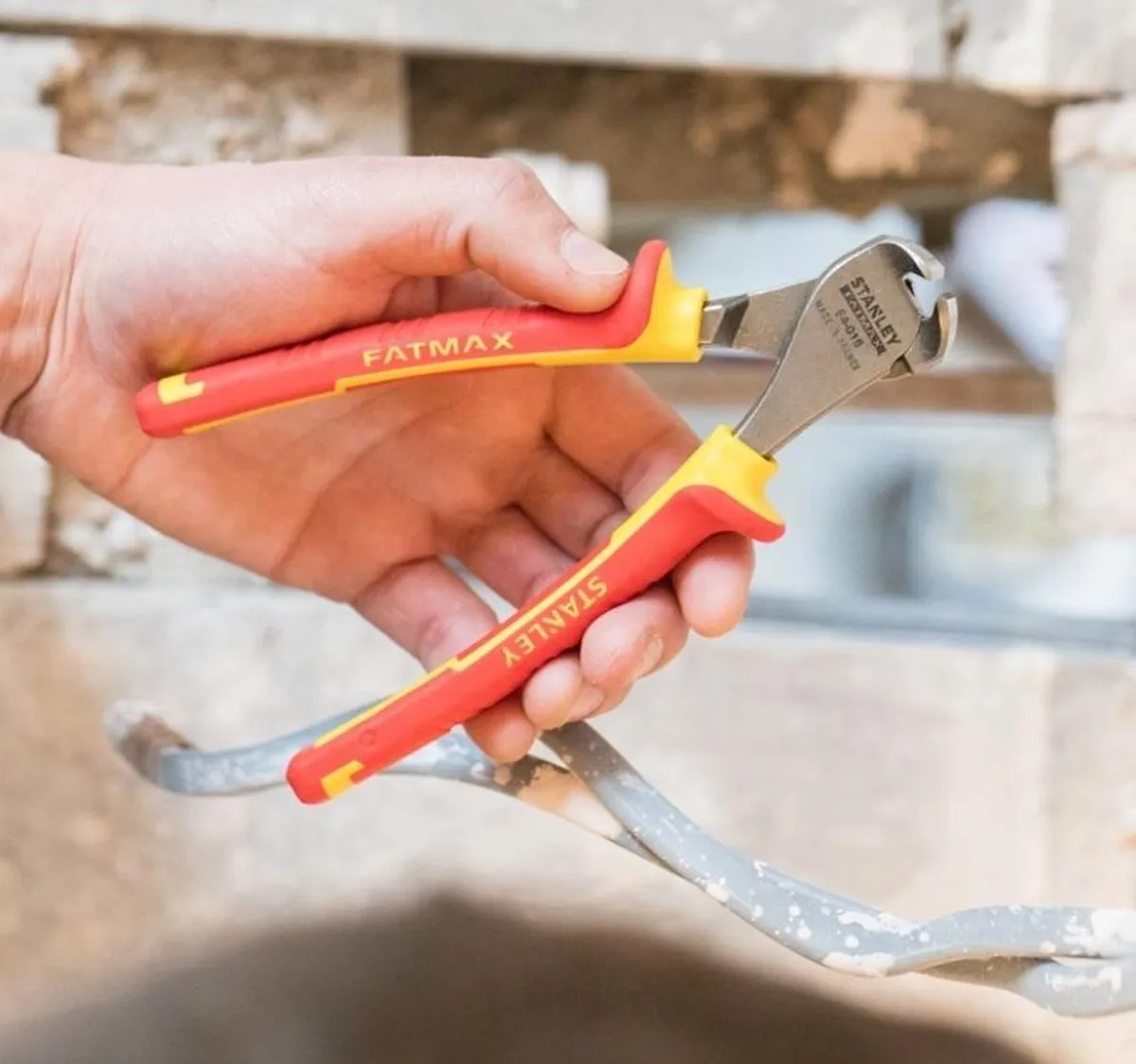 Stanley Fatmax Kopkniptang 160mm 1000V - Rood/Gele handgrepen