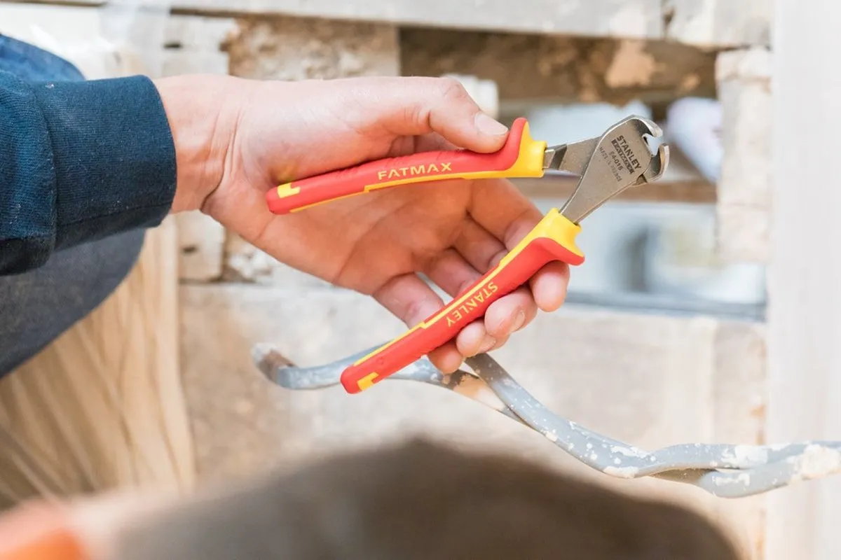 Stanley Fatmax Kopkniptang 160mm 1000V - Rood/Gele handgrepen