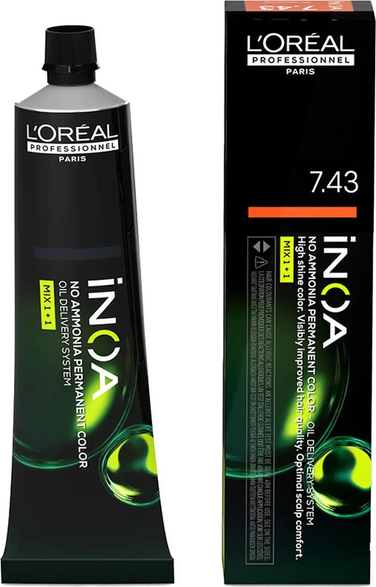 L'Oréal Professionnel Inoa 7.43 Permanent Haarkleur 60g