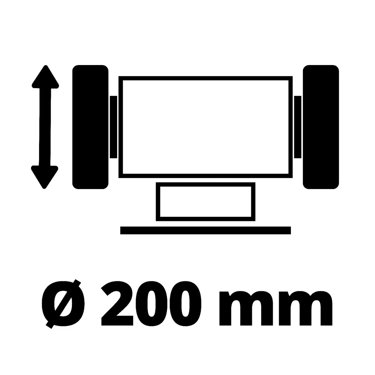 Einhell TC-BG 200 L Werkbankslijpmachine 400W - Ø200mm - afbeelding 6 van 6