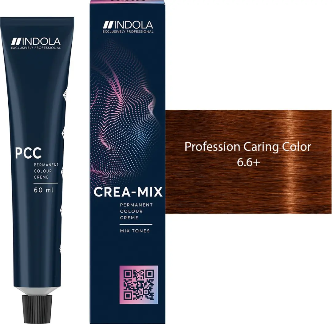 Indola Profession Permanent Caring Color 6.6+ Zwart 60ml