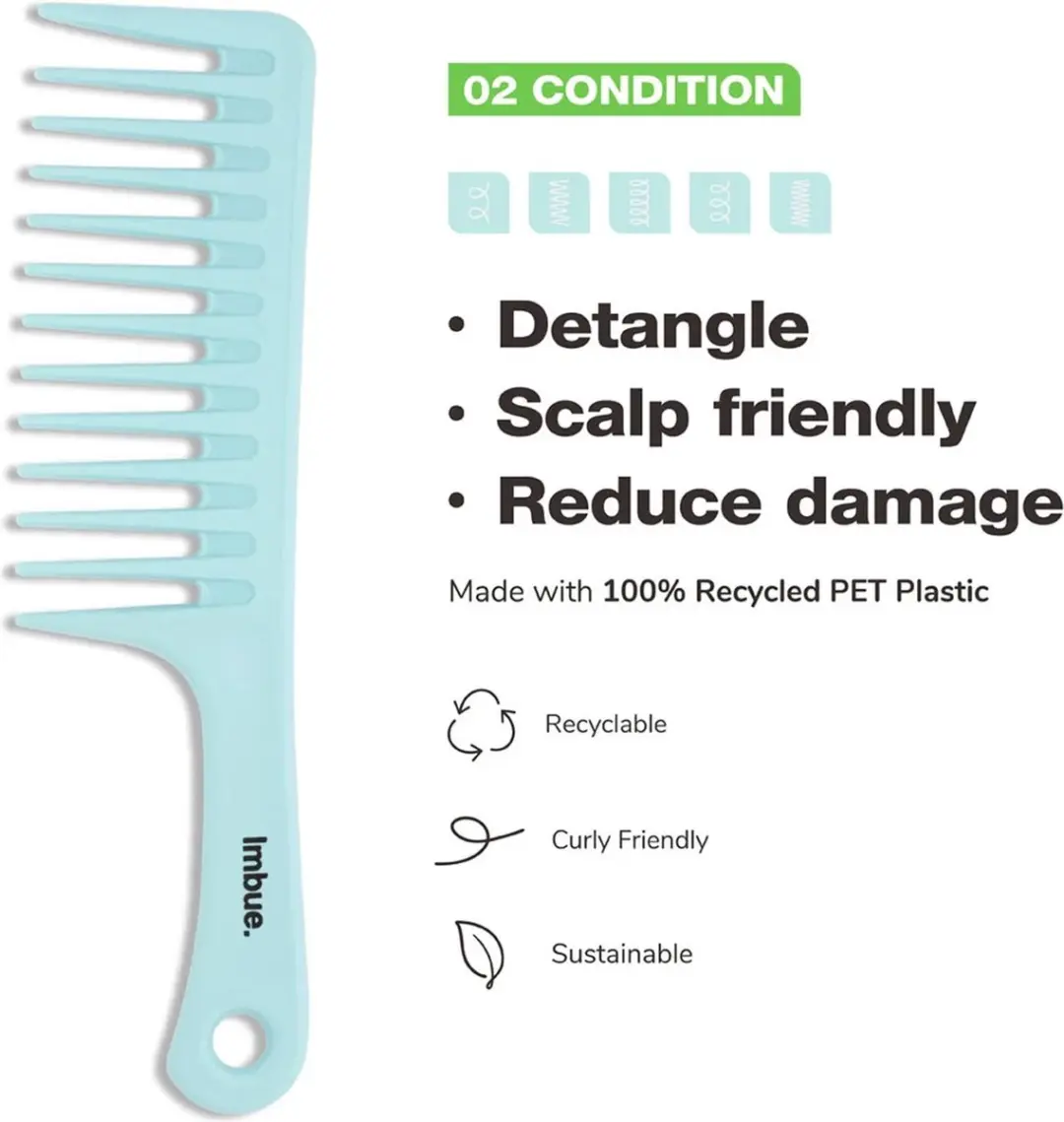 Imbue Detangling Comb 1ST - Zwart