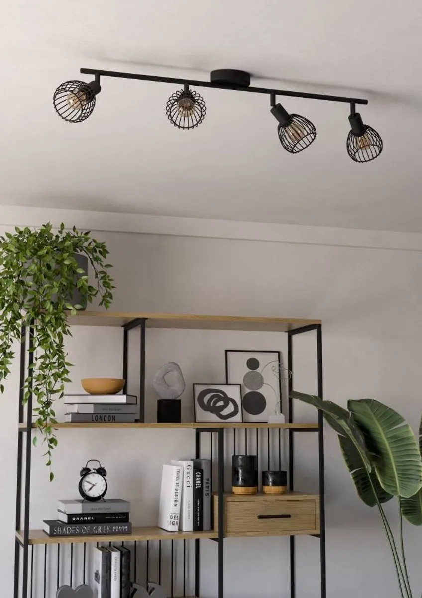 Eglo Sonnino Spot E14 - 4x40W - 78cm Zwart