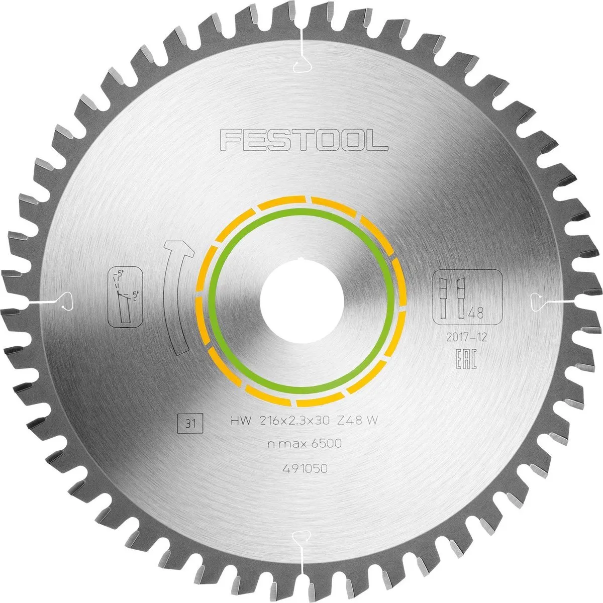 Festool Wood Fine Cut Cirkelzaagblad 216mm 48T - 491050