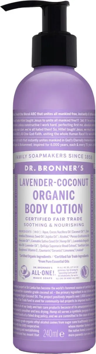 Dr. Bronner's Bodylotion Lavendel/Kokos 240ml