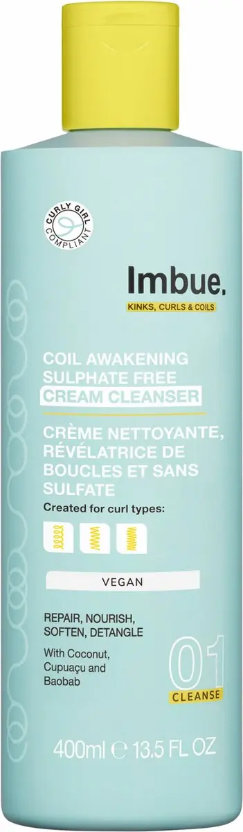 Imbue Coil Awakening Cream Cleanser 400ml