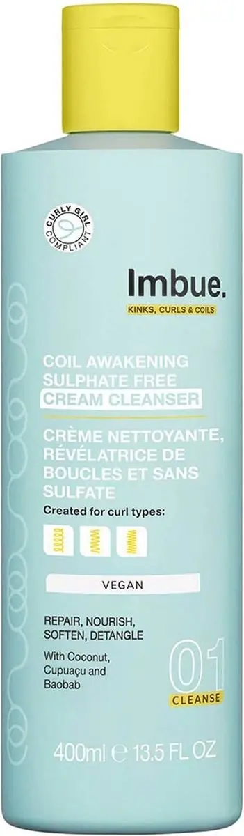 Imbue Coil Awakening Cream Cleanser 400ml