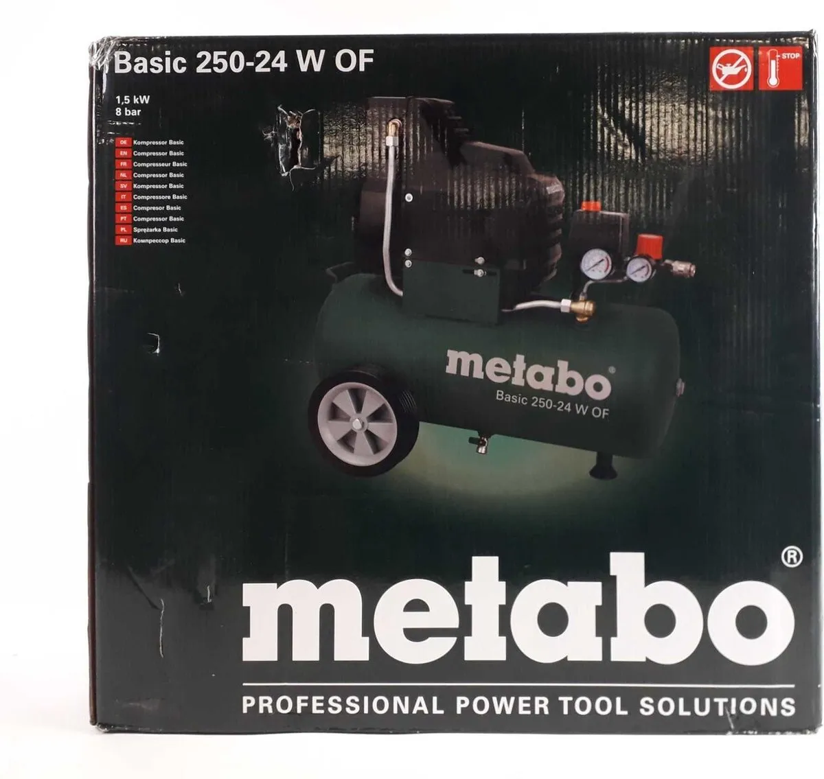 Metabo Basic 250-24 W Olievrije Compressor 1500W