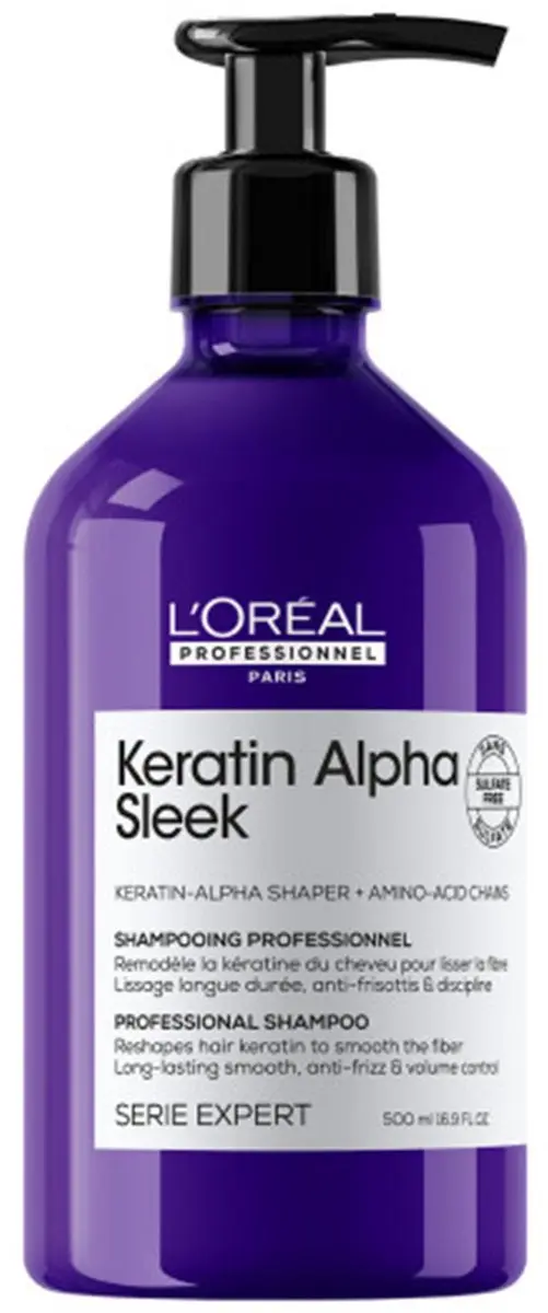 L'Oréal Professionnel Keratin Alpha Sleek Shampoo 500ml