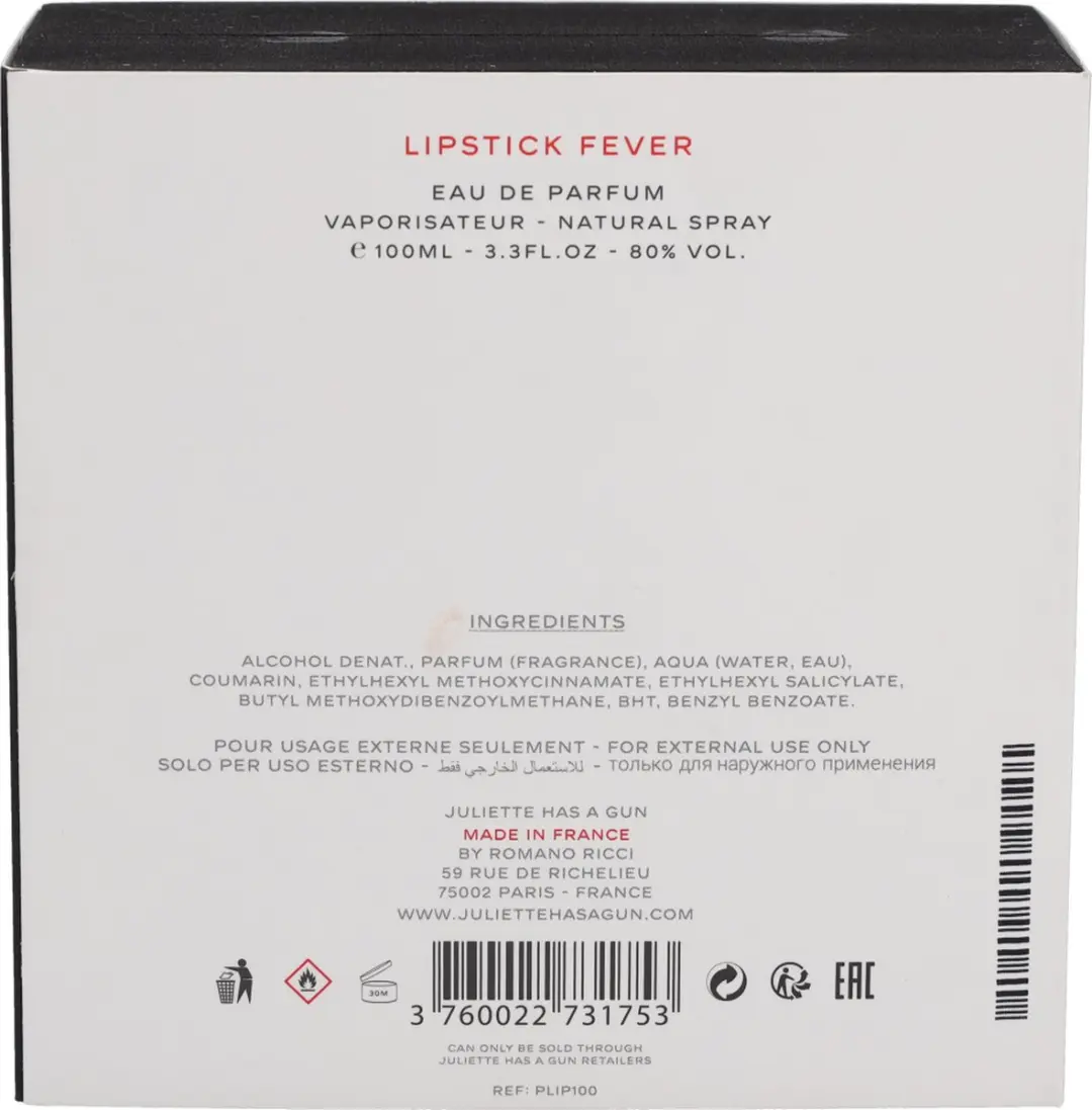 Juliette Has a Gun Lipstick Fever Eau de Parfum 100ml