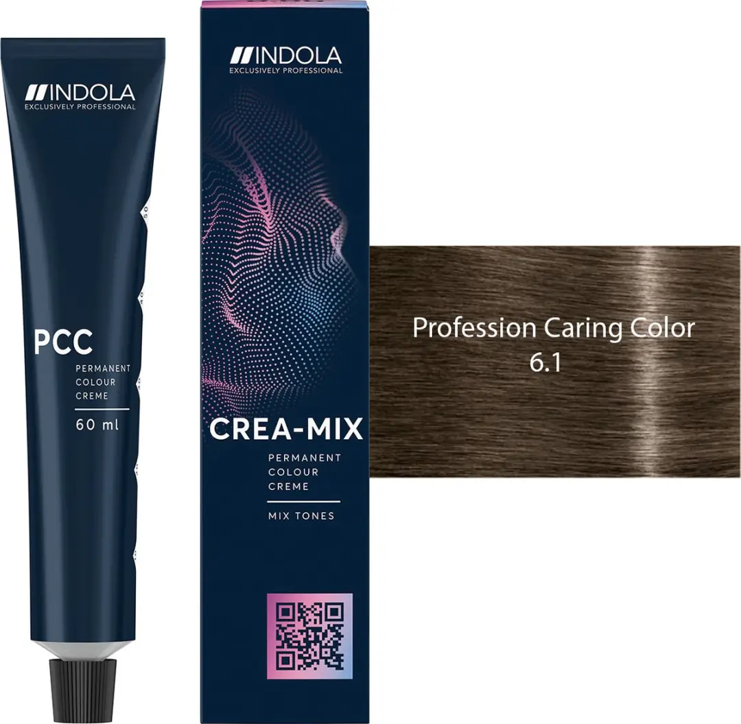 Indola Profession Permanent Caring Color 6.1 60ml - Zwart
