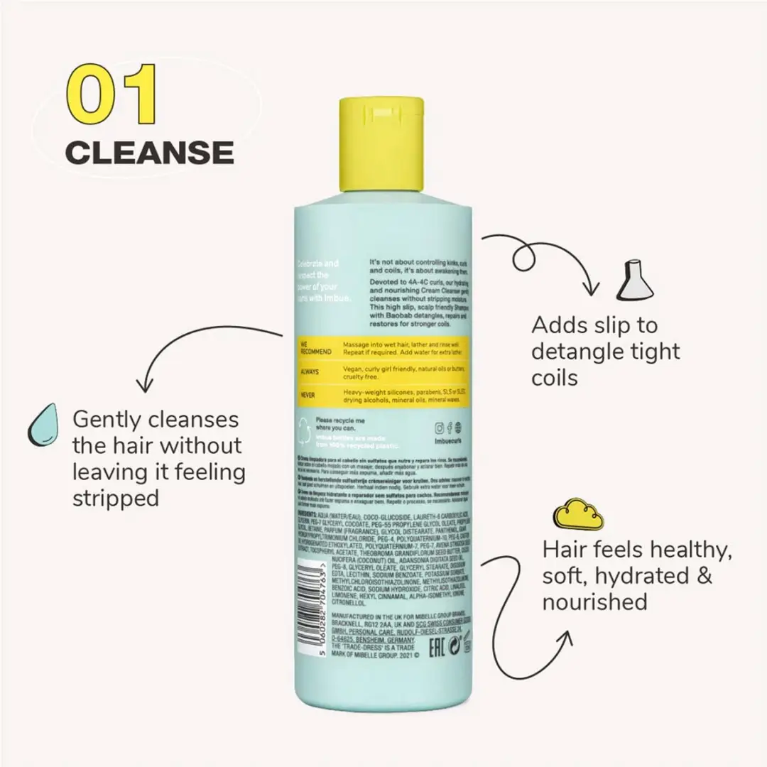 Imbue Coil Awakening Sulphatevrije Reinigingscrème 400ml
