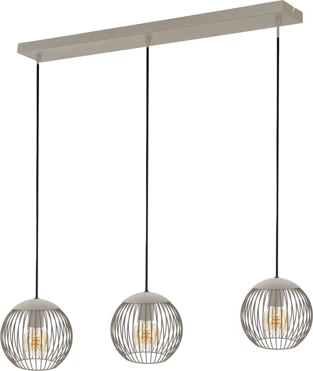 Eglo Lindero Hanglamp E27 - 90 cm - Zandkleur
