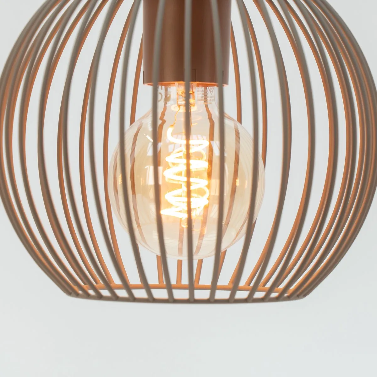 Eglo Lindero Hanglamp E27 - 90 cm - Zandkleur
