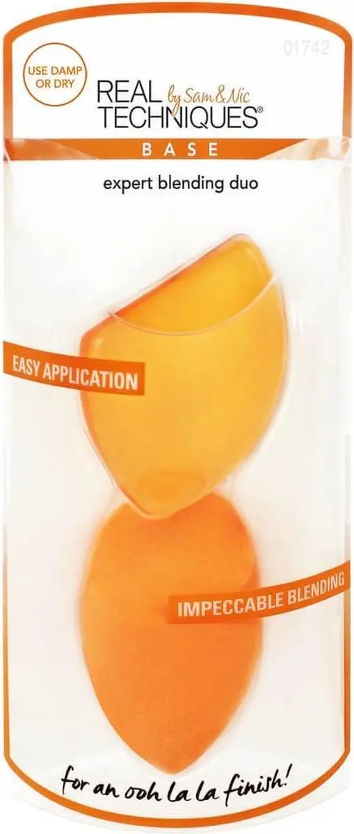 Real Techniques Sponges Expert Blending Duo Set - 2 Stuks - Oranje