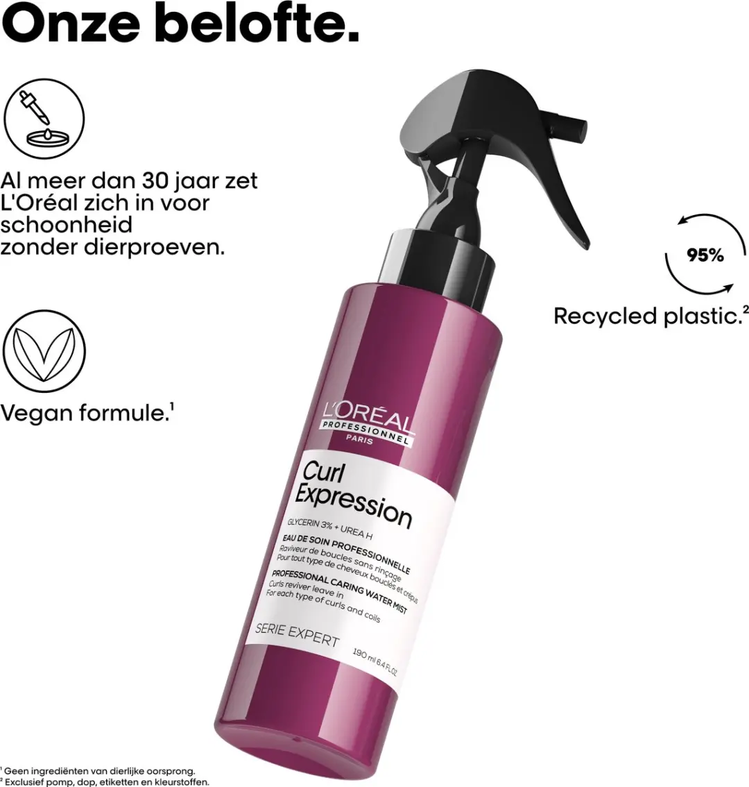 L'Oréal Professionnel Curl Expression Leave-In Spray 190ml - afbeelding 6 van 6