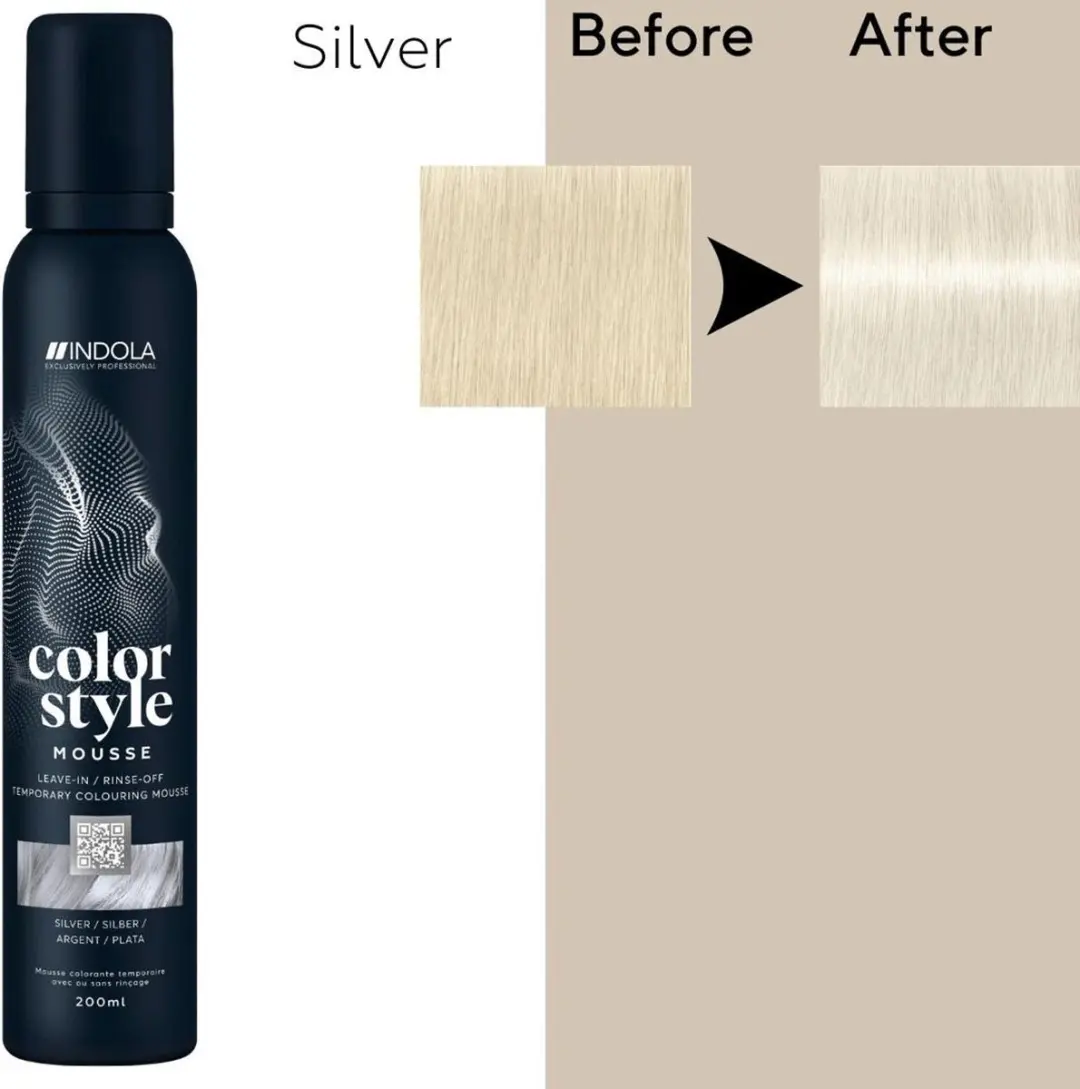Indola Color Style Mousse Silver - 200ml