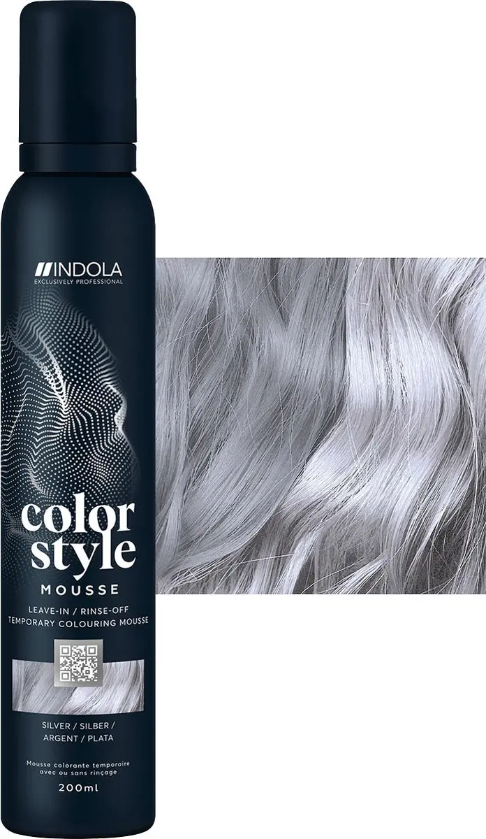 Indola Color Style Mousse Silver