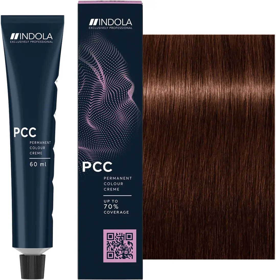 Indola Profession Permanent Caring Color 4.4 Zwart 60ml