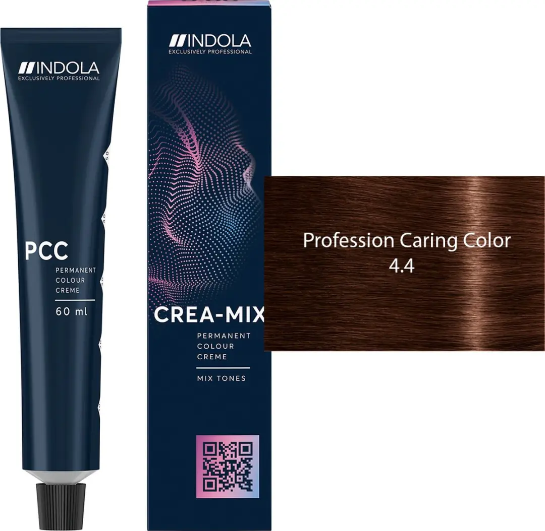 Indola Profession Permanent Caring Color 4.4 Zwart 60ml