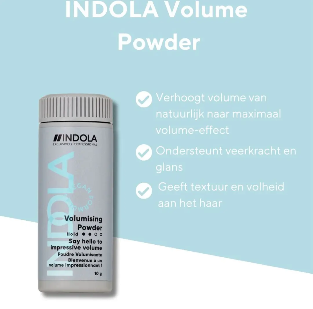 Indola Volume Powder 10ml - Zwart