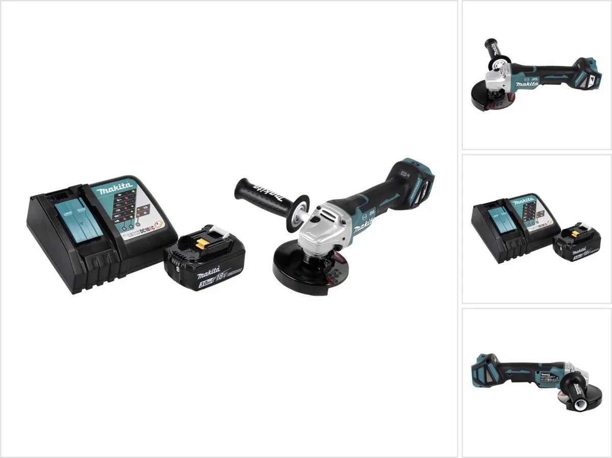 Makita DGA 517 RF1 Haakse Slijper 18V 125mm