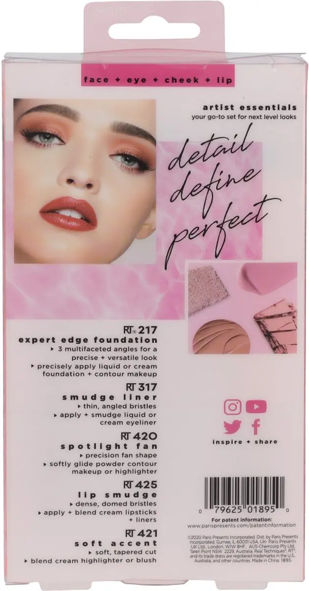Real Techniques Artist Essentials Make-up Borstel Set - 5 Stuks