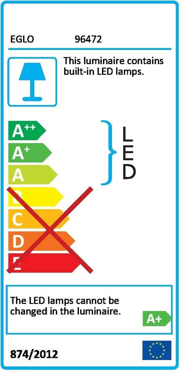 Eglo Vereda Plafondlamp LED 31.5cm - Wit