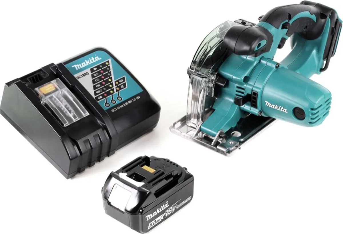 Makita DCS552RT1 18V Accu Handcirkelzaag 136mm - met 5,0Ah accu & oplader - afbeelding 2 van 5
