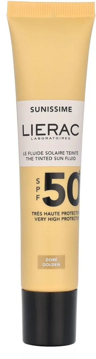 Lierac Sunissime Le Fluide Solaire Tinté Visage SPF50+ 40ml - Gouden
