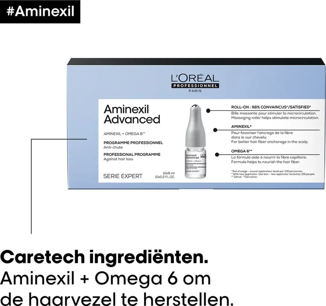 L'Oréal Professionnel Aminexil Advanced Anti-haaruitval - 10x6ml