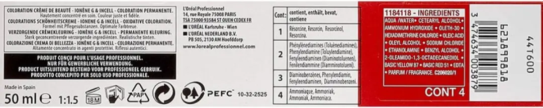L'Oréal Professionnel Majicontrast Haarverf 50ml - Red