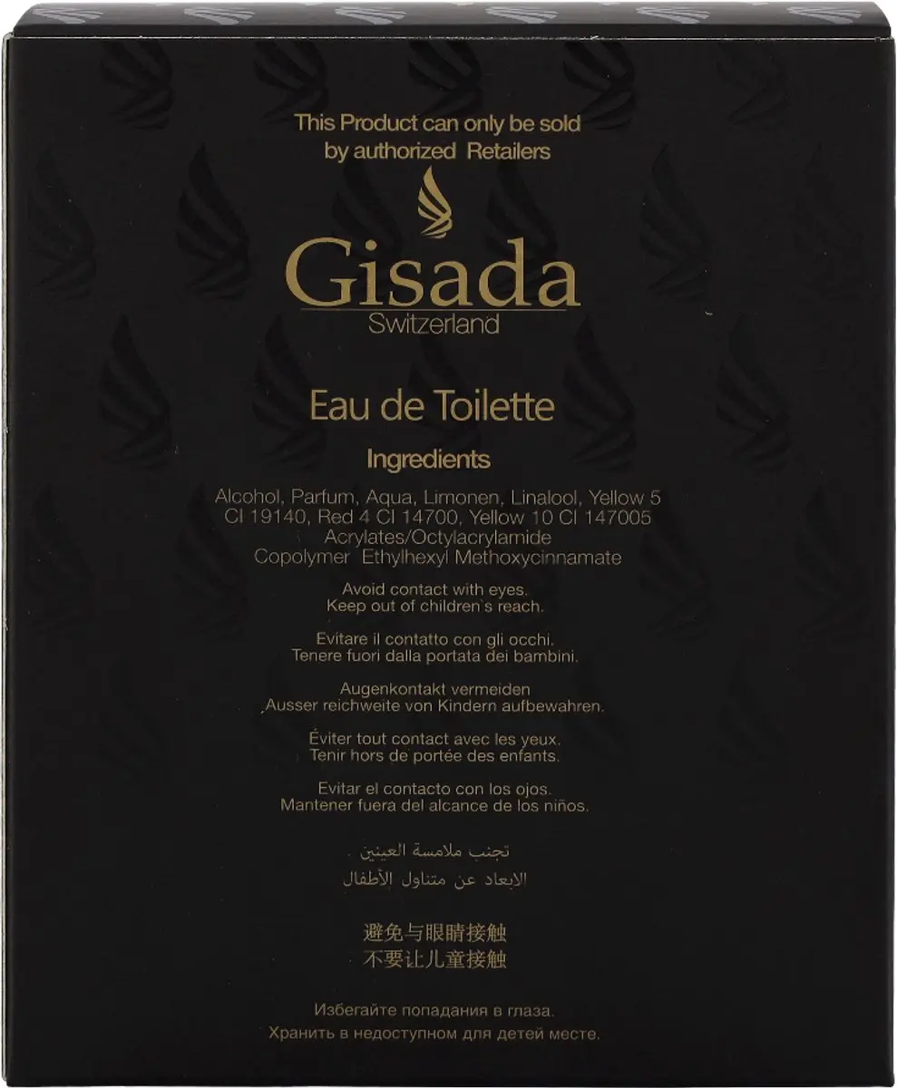 Gisada Uomo Heren Eau de Toilette Spray 50ml
