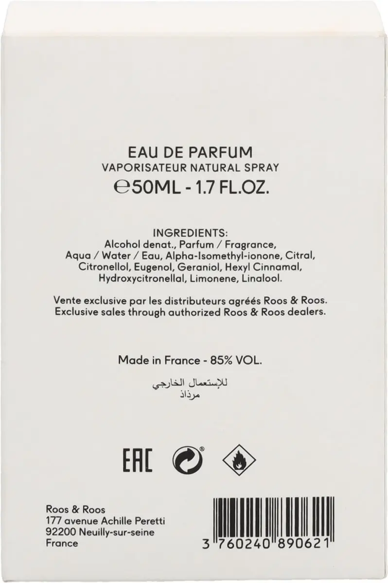 Roos & Roos The Originals A Capella Eau de Parfum 50ml