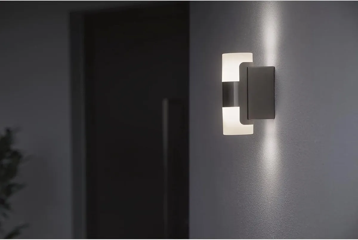 LEDVANCE Endura Style Mini Cylinder Wandlamp 10W - Warm Wit - Staal - IP44