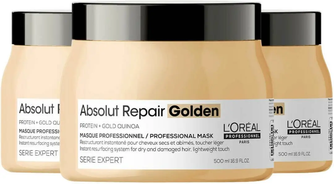 L'Oréal Professionnel Absolut Repair Haarmasker 500ml - 3 Stuks - afbeelding 2 van 3